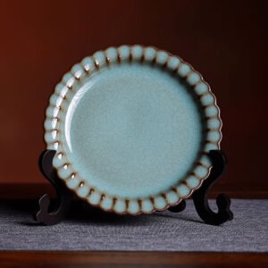 Blues Flower Language Porcelain Plate